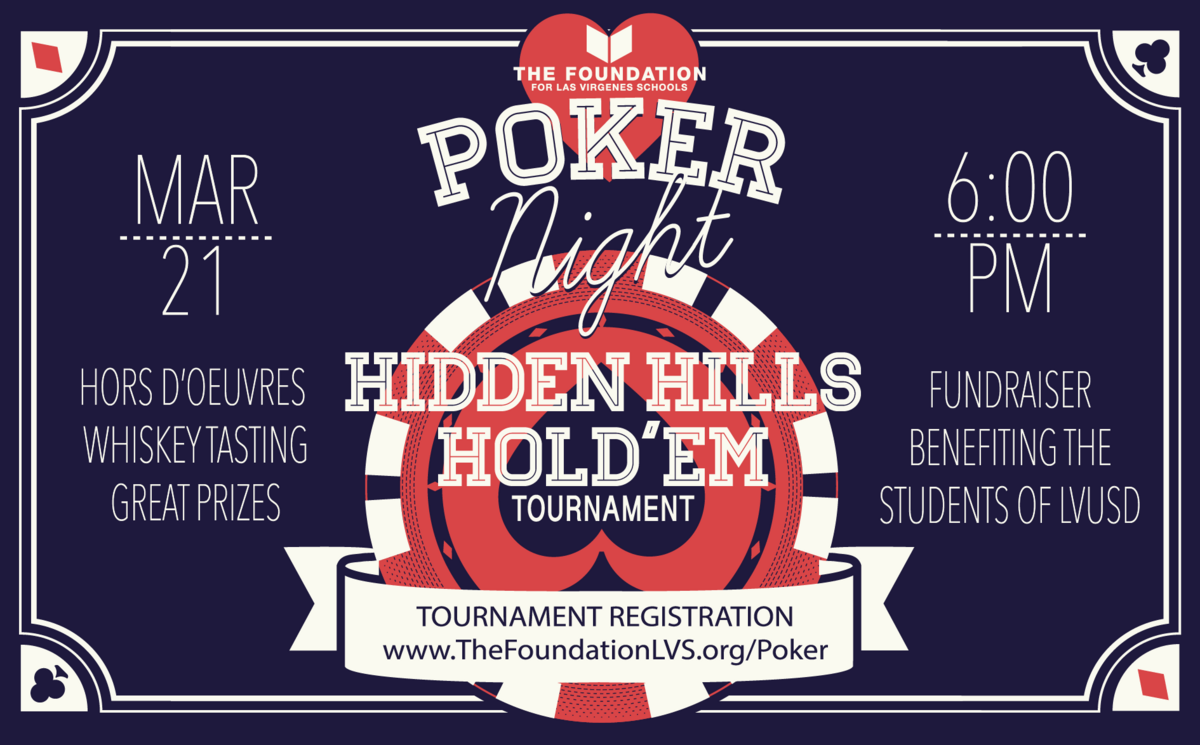 Hidden Hills Hold'em - Poker Tournament to support LVUSD Schools Banner