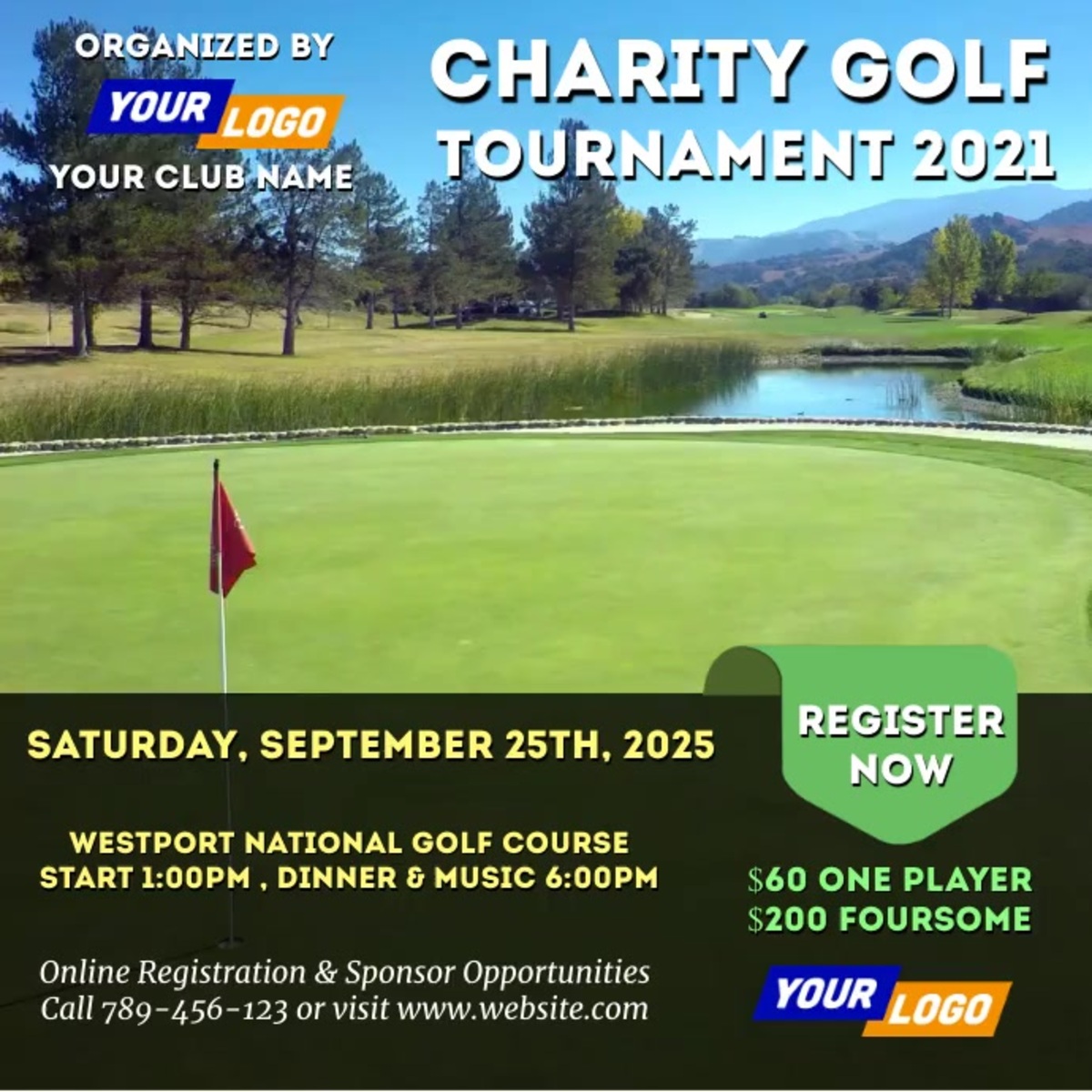 DUPLICATE: Golf For the Kids Banner